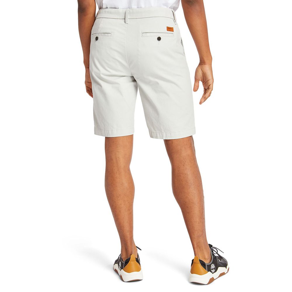 Shorts Timberland Barbati Albi - Squam Lake Straight Fit Stretch Chino - Romania - LHOMCF805